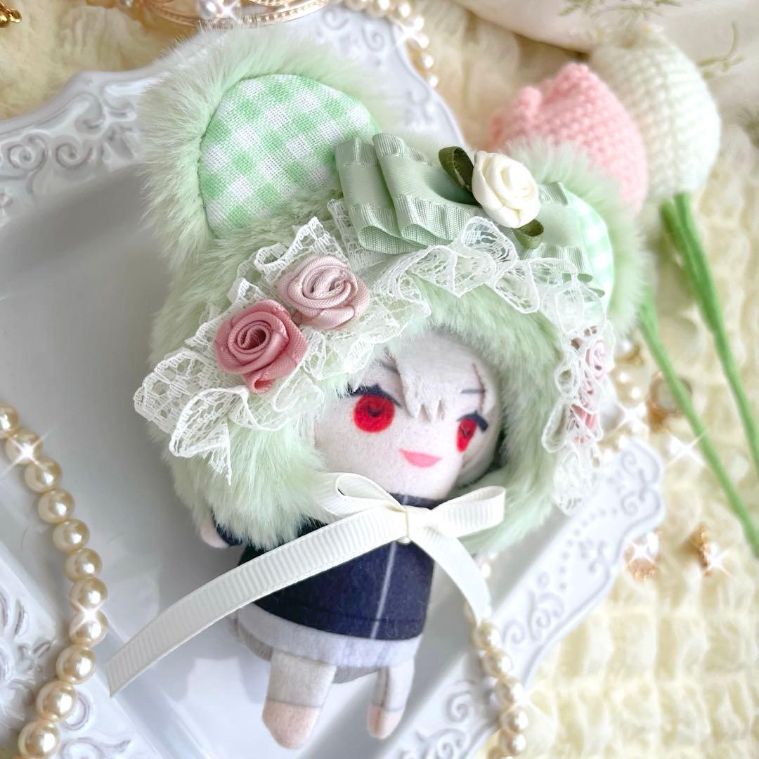 ぬい服　ぬい帽子　ねこ耳　被り物　着ぐるみ　にじぱぺっと　ヘッドドレス　10cm