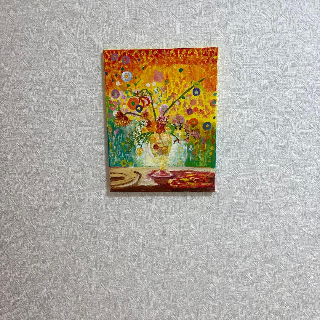 原画　華　F6キャンバス
