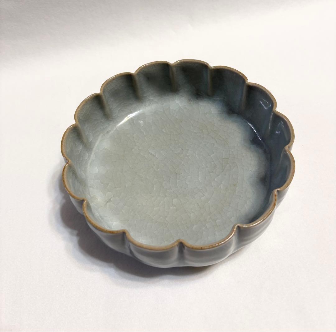 林隆一郎 青磁 鉢 菓子器 氷烈文 陶芸 木箱