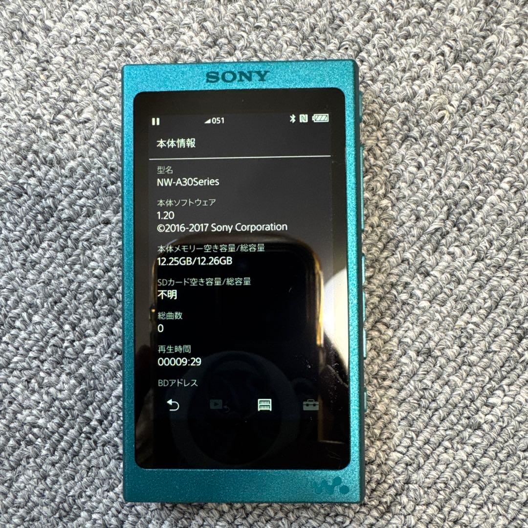 nw-a35 ソニー　ウォークマン　ジャンク品　充電コード　カバー付き