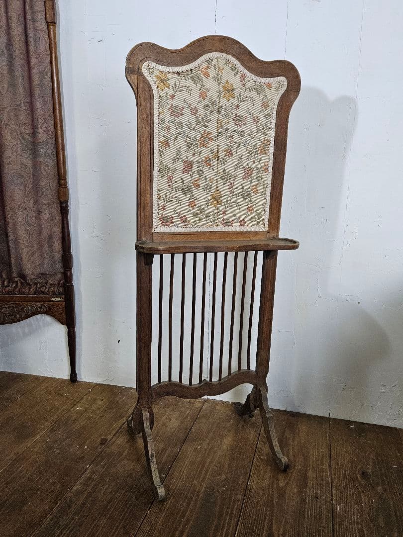 France antique ファイヤースクリーン ゴブラン織り プチポワン
