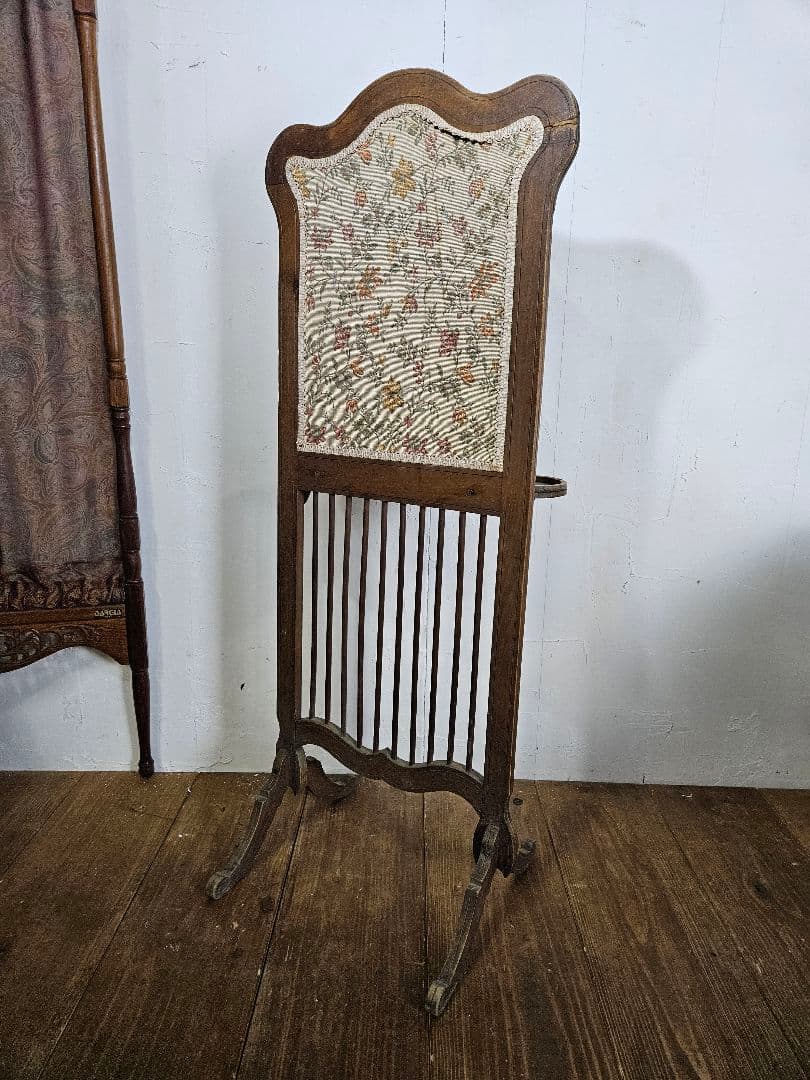 France antique ファイヤースクリーン ゴブラン織り プチポワン