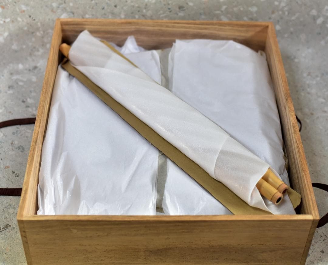 亀甲棚留搔合一元斉好【極上品】組立式　飾り棚　お茶道具／共箱