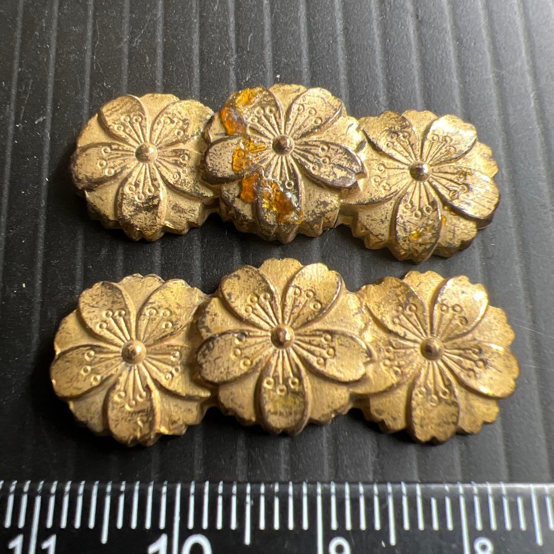 江戸時代　刀装具目貫一対　9g 東Y7-0820ア㉞