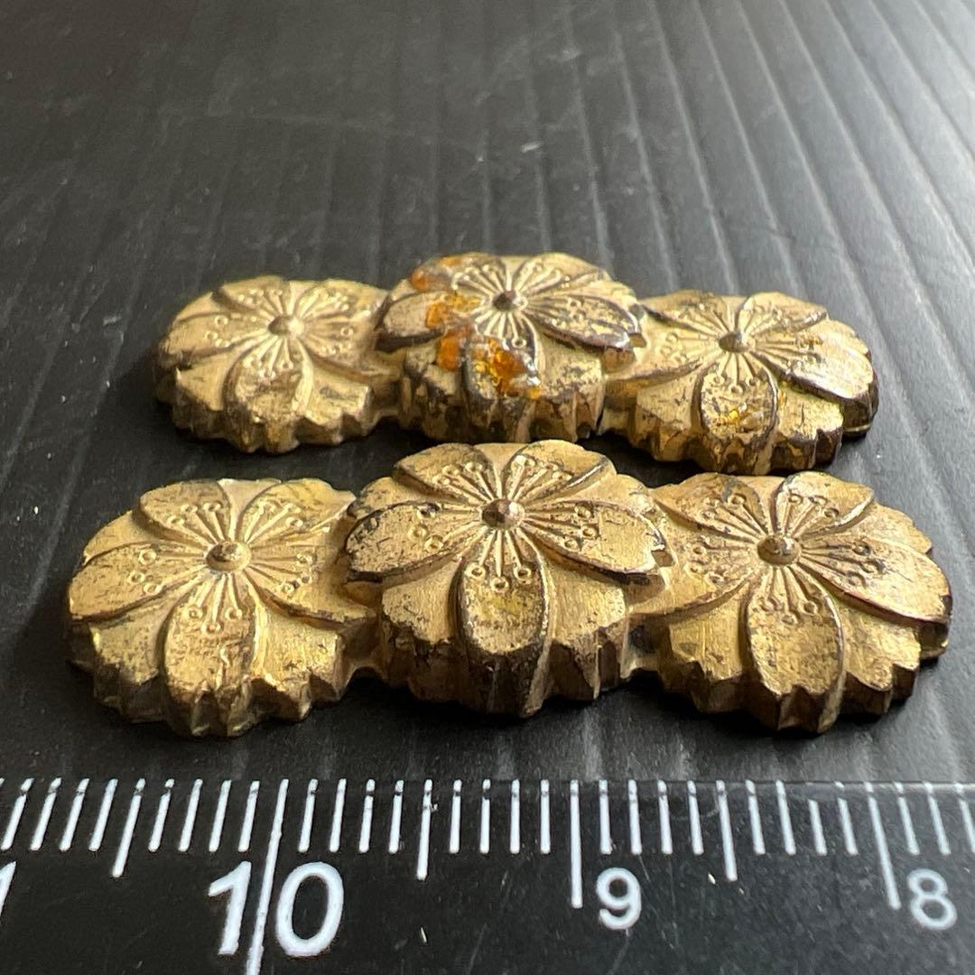 江戸時代　刀装具目貫一対　9g 東Y7-0820ア㉞