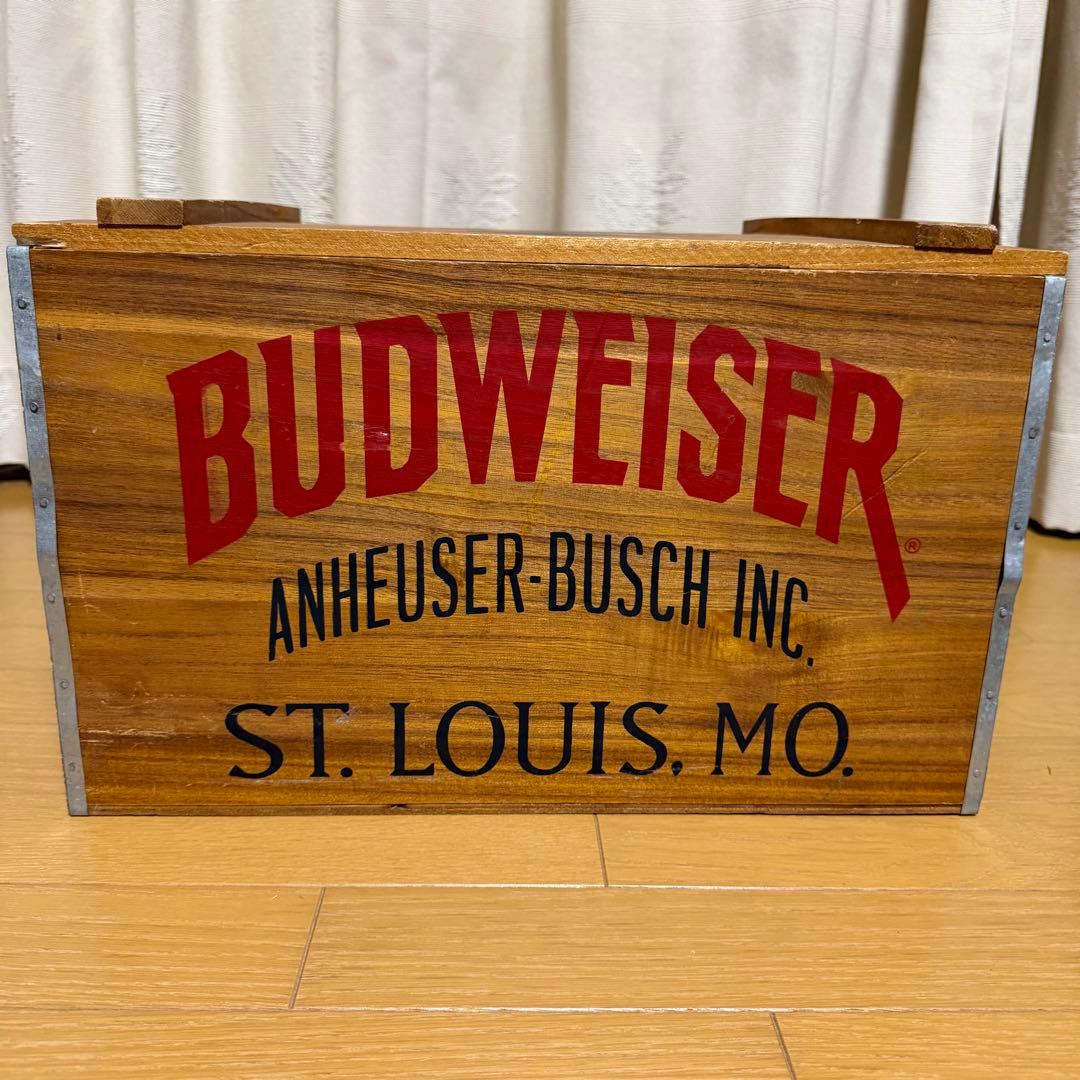 Budweiser バドワイザー アンティーク 木製ボックス ヴィンテージ