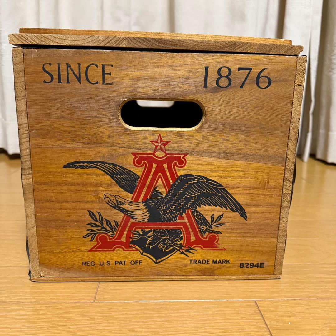 Budweiser バドワイザー アンティーク 木製ボックス ヴィンテージ