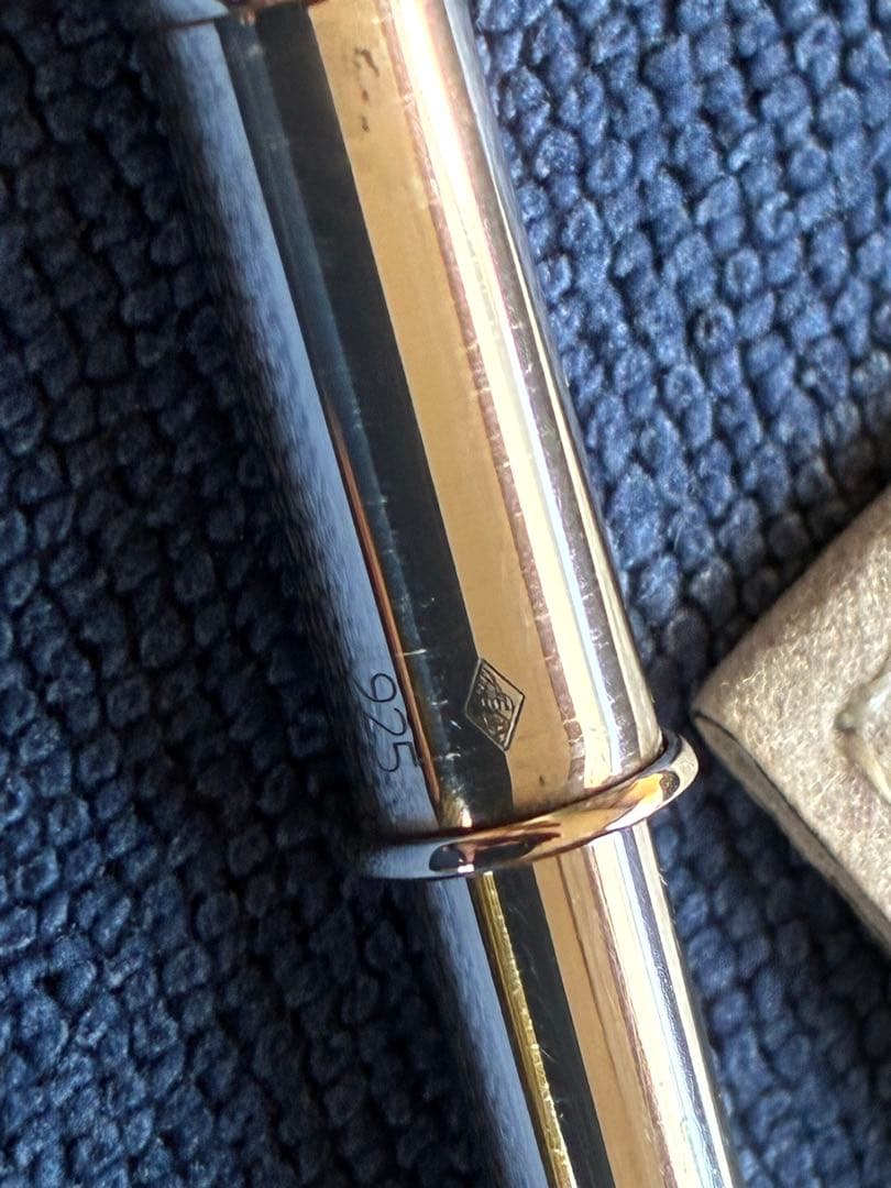 エルメス　アジェンダ手帳用シルバーボールペン