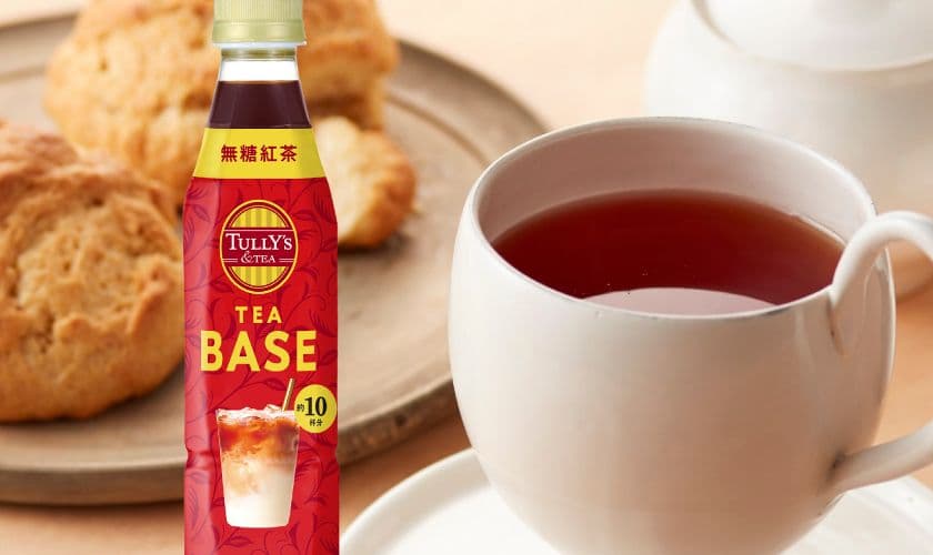 4箱TULLY'S TEA BASE 無糖紅茶 340ml 12本入りタリーズ