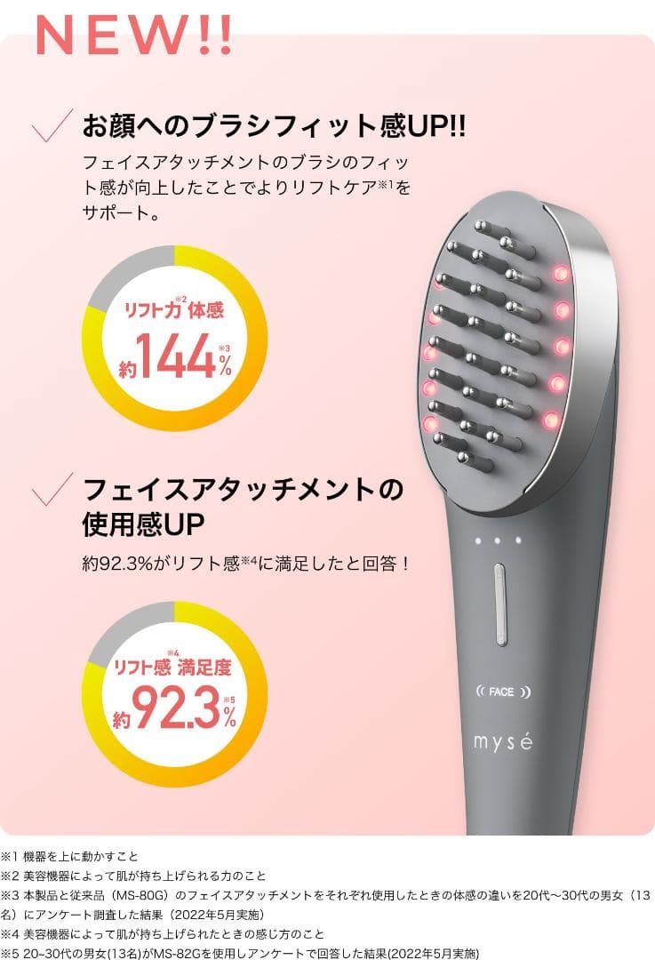 ヤーマン　ミーゼ スカルプリフト アクティブ MS80G グレー