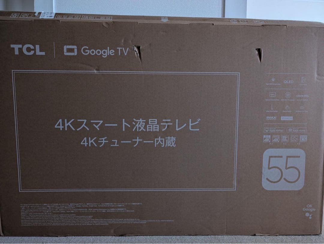 TCL 55C6K 55インチ 4Kスマート液晶テレビ