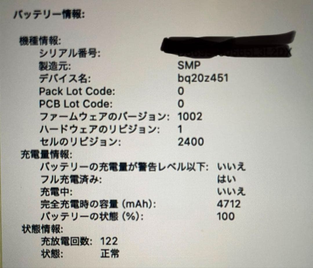 MacBook Pro 13インチ 2019年モデル 付属品付