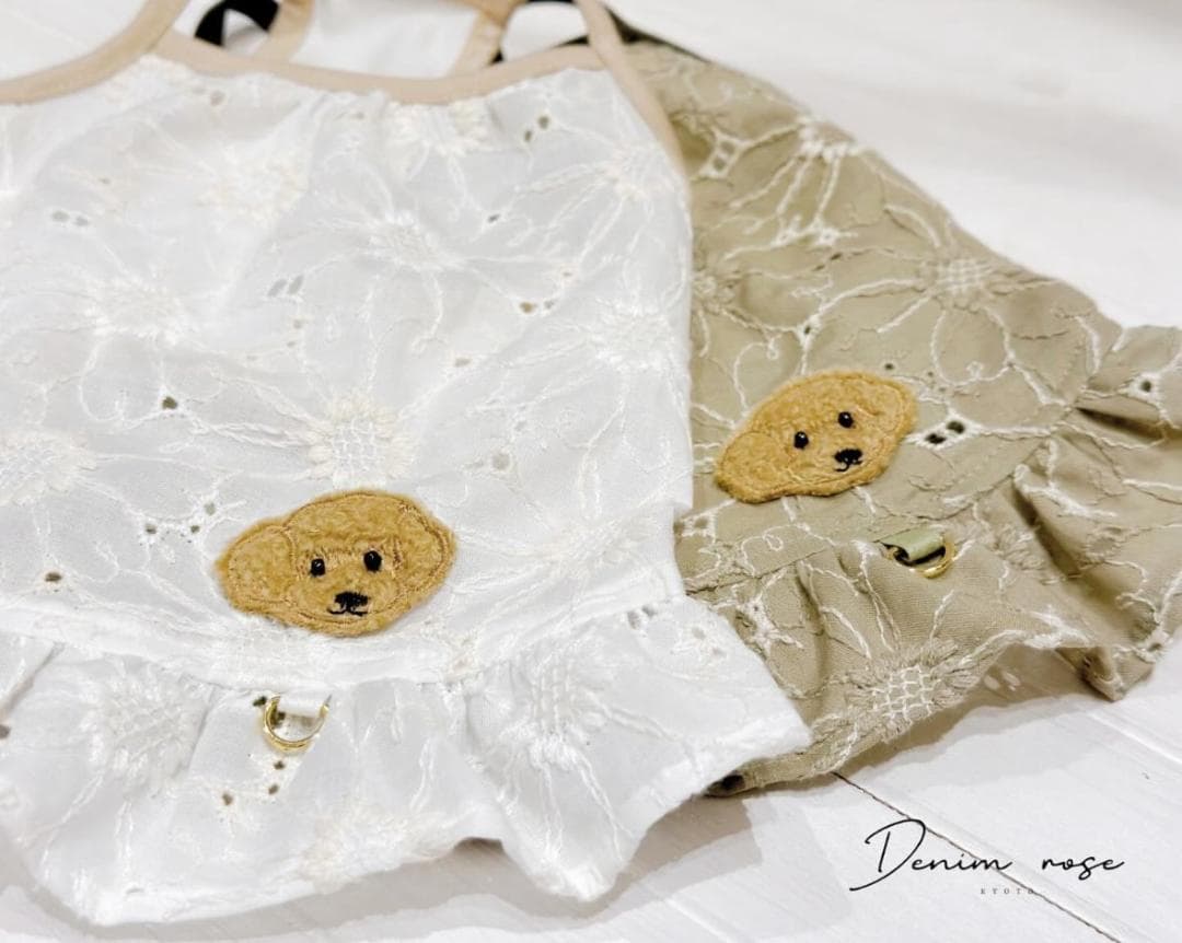 ★完売品★ DENIM ROSE ワッペンフラワーフリルキャミソール
