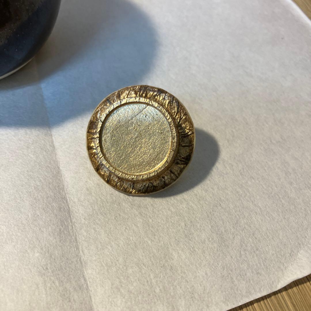 骨董品　茶道具　茄子茶入　自作桐箱　紙箱　S2456TI