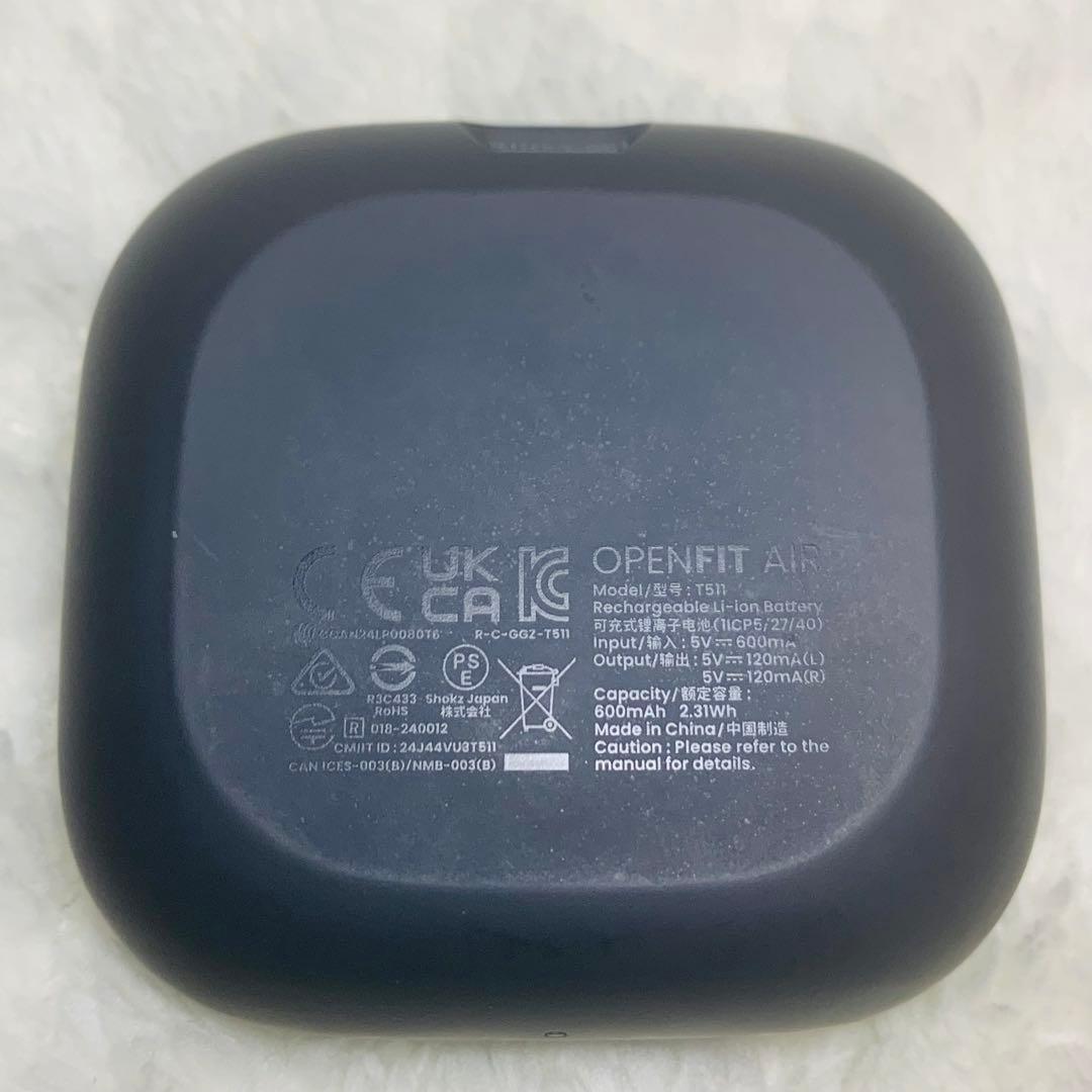 美品 SHOKZ OPENFIT AIR ブラック 充電ケース　1