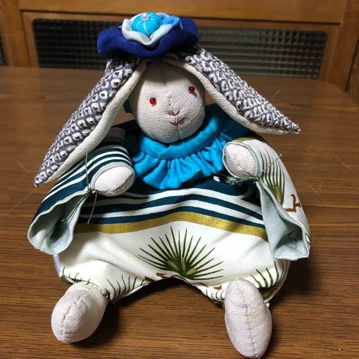 うさぎの雛人形（パッチワーク）