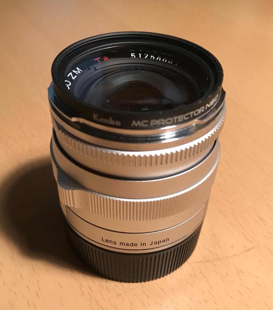 【極上品】Carl Zeiss Planar 50mm f2 Mマウントレンズ