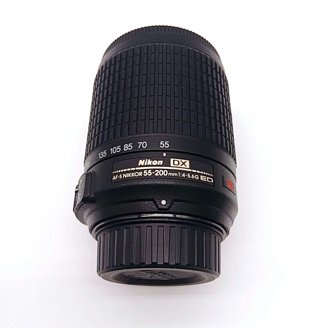 美品 Nikon AF-S DX VR 55-200mm ED 望遠ズームレンズ