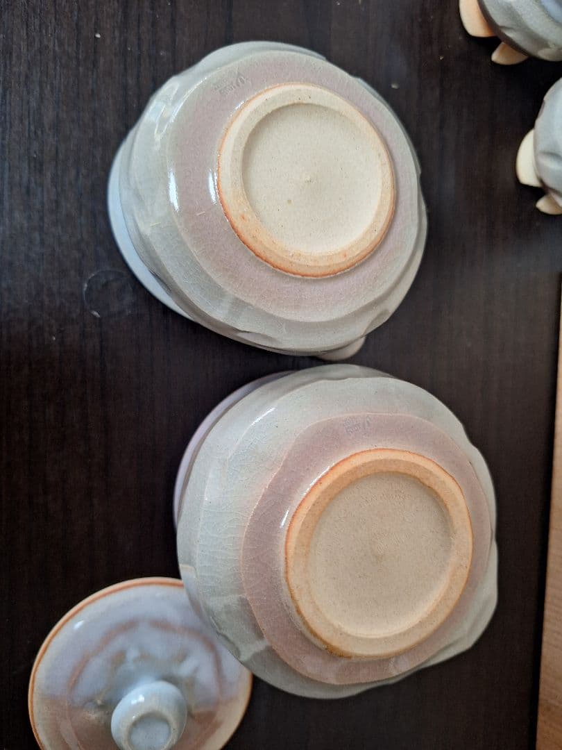 新品　未使用　萩焼　天龍窯　煎茶器 急須 湯冷まし　茶杯　6　茶器　番茶器