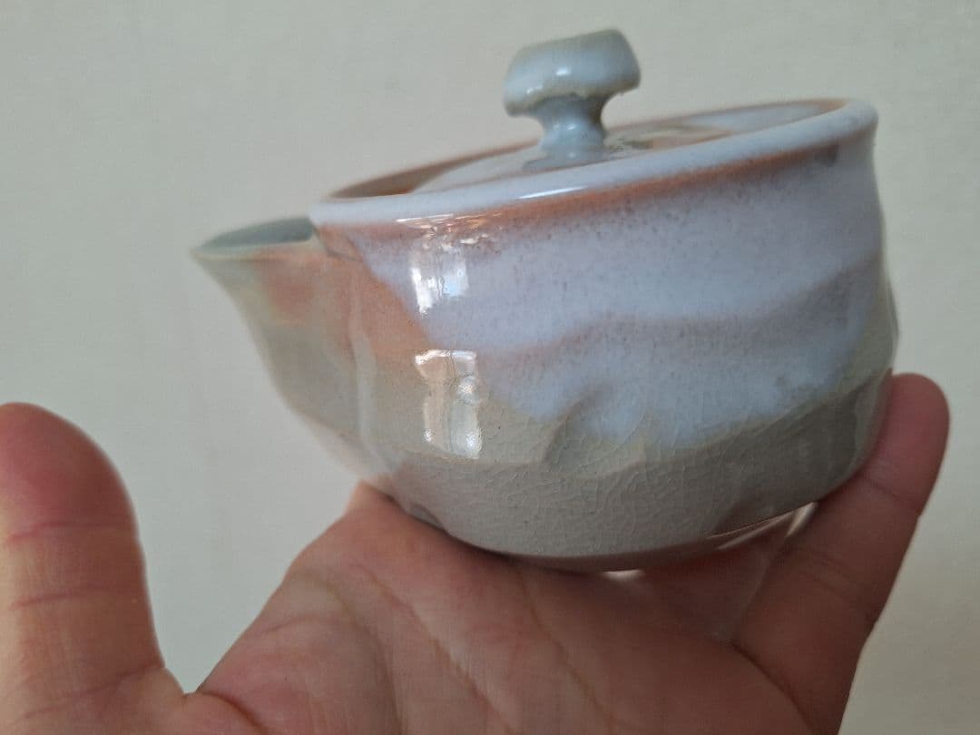 新品　未使用　萩焼　天龍窯　煎茶器 急須 湯冷まし　茶杯　6　茶器　番茶器