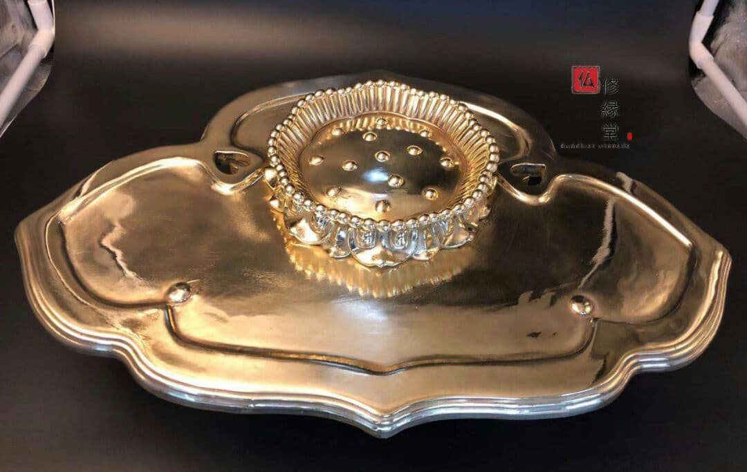 密教法具 四大明王セット 法器 金剛鈴·五鈷杵·三鈷杵·独鈷杵·金剛盤 真鍮製