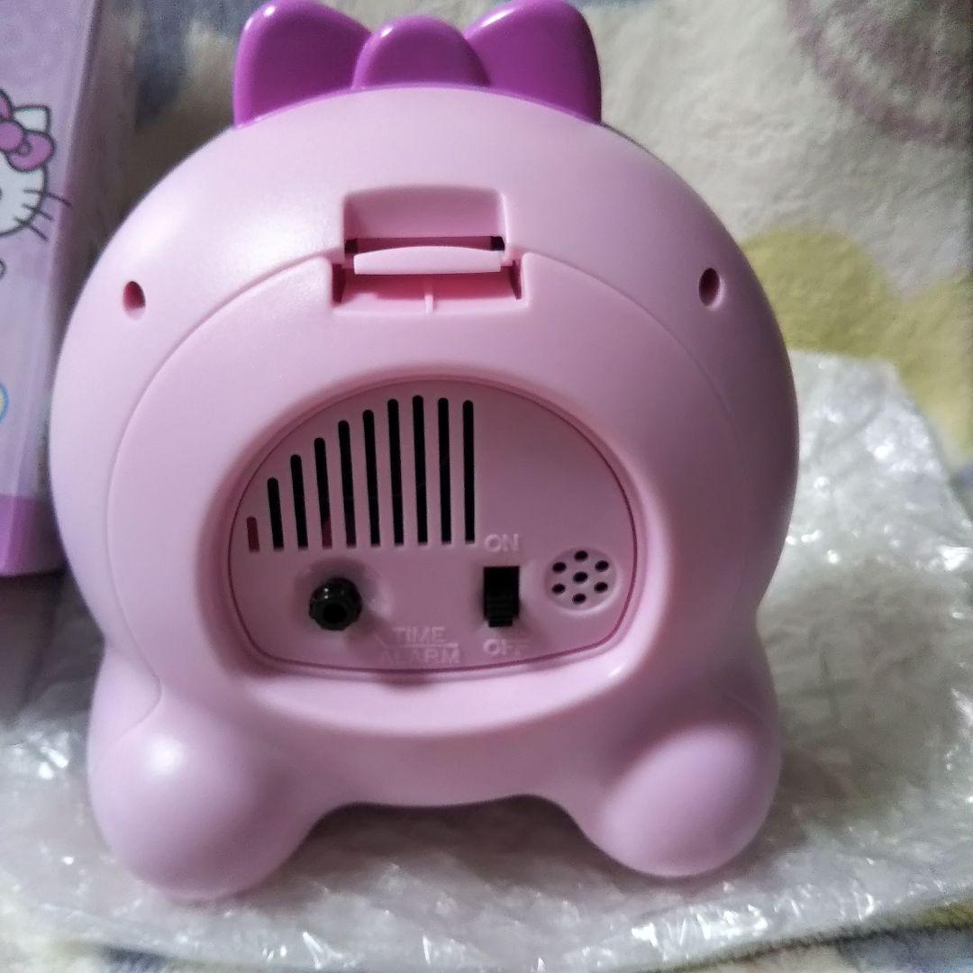 新品未開封★サンリオ ハローキティ★目覚まし時計★乾電池＆取り扱い説明書付き