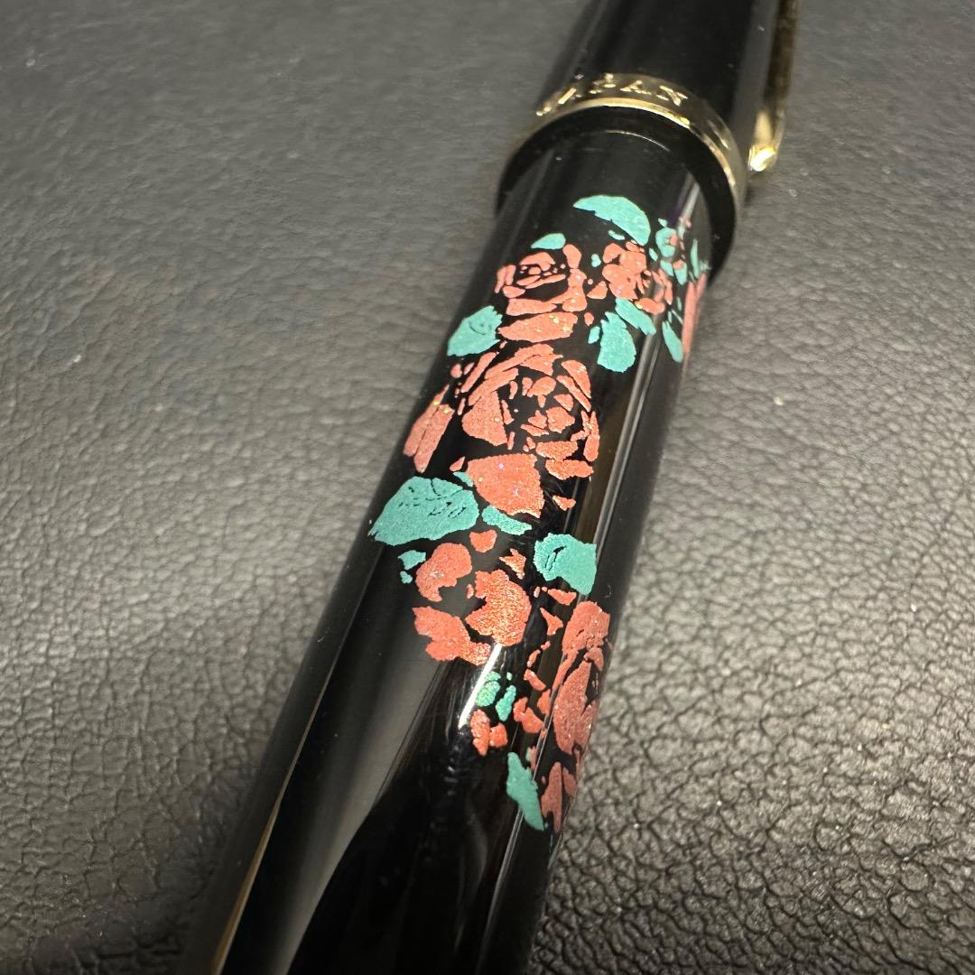 ♡Ba右1044 未使用保管品 セーラー万年筆 花柄 14K SAILOR 木箱