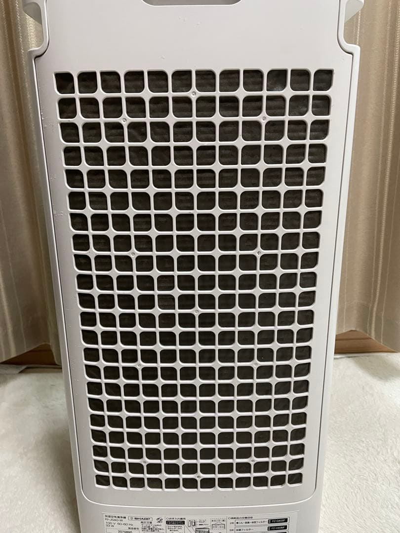 シャープ　加湿空気清浄機　KI-JS40-W 2020年　プラズマクラスター