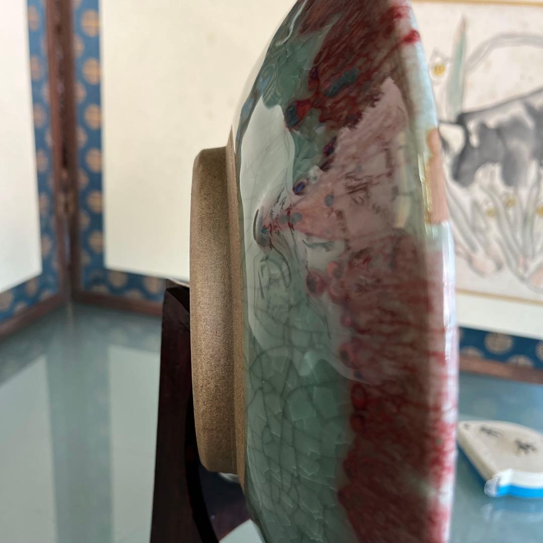 （吉）鍋島焼　青螺窯　青磁大皿