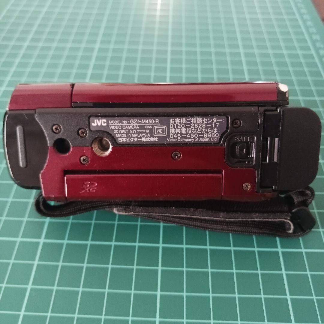JVC Everio GZ-HM450-R 本体＋付属品セット 三脚付き 中古品