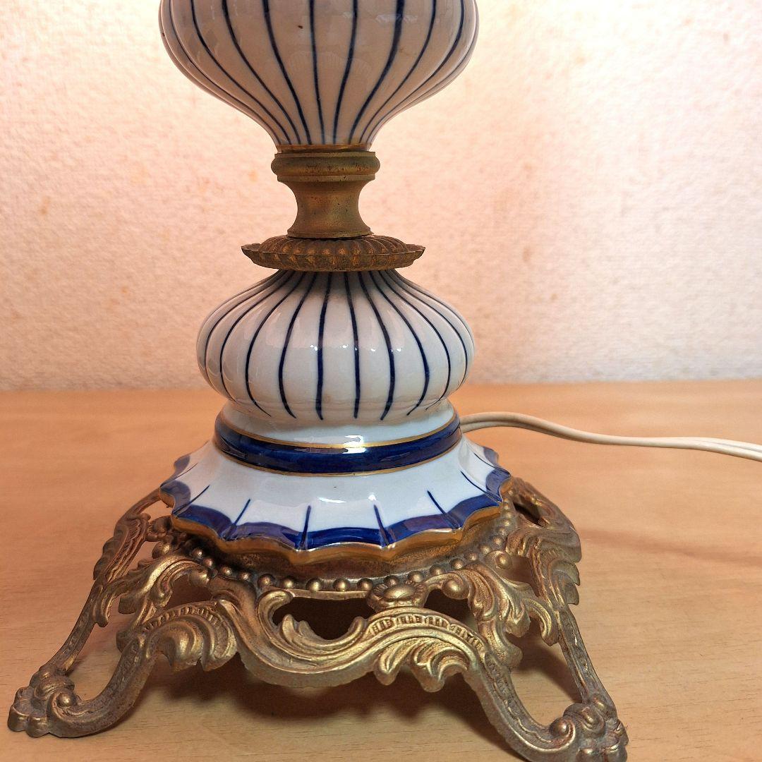 【極美品】イタリア製 マリムペックス 陶器スタンドライト カポディモンテ様式