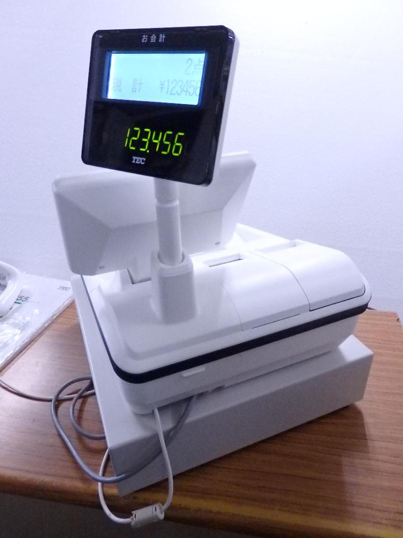 1040美品現行機種 店名等設定無料 スキャナー付 MA-3055 レジスター