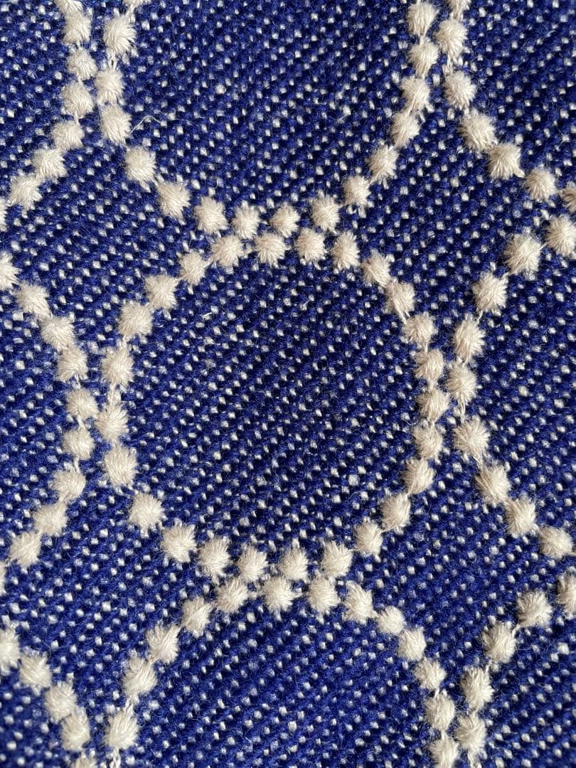 ハンドメイド ミナペルホネン タンバリン トートバッグ ネイビー 美品