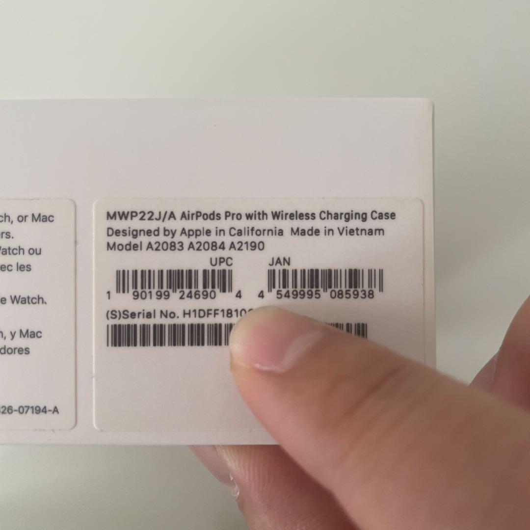 AirPods Pro 第1世代 MWP22J/A 正規品 動作確認済み 箱付き