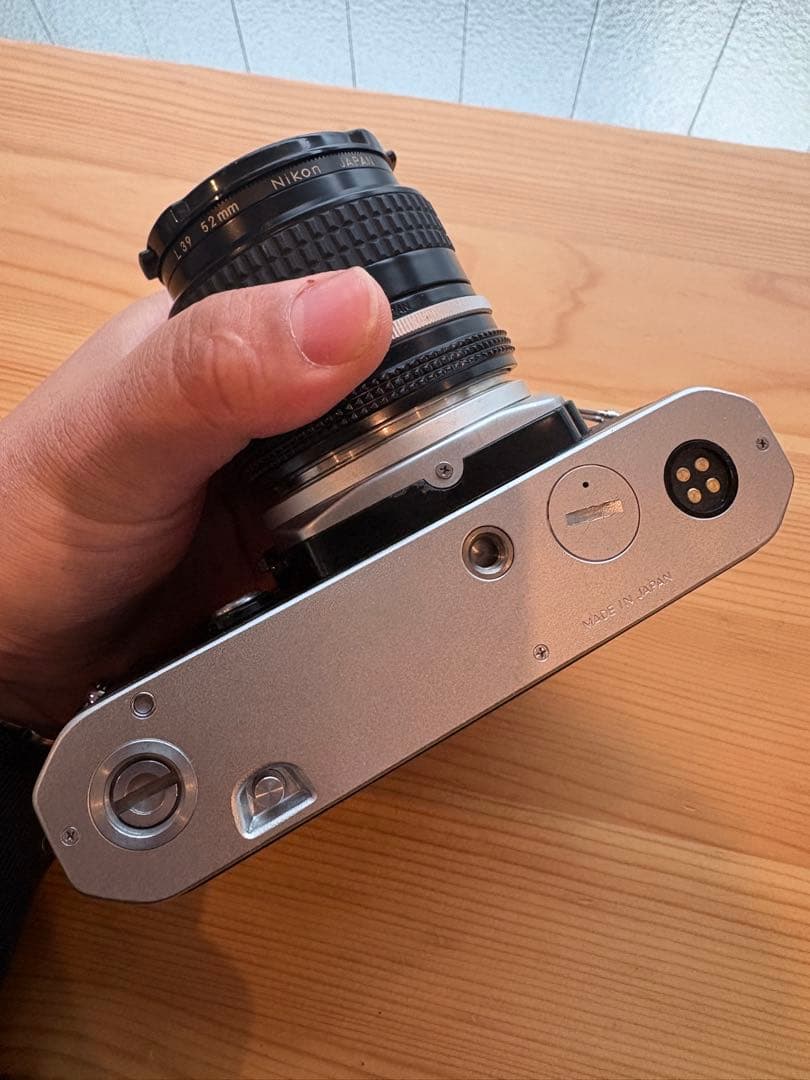 Nikon FE + Nikkor28mmF3.5+希少な純正レリーズボタン