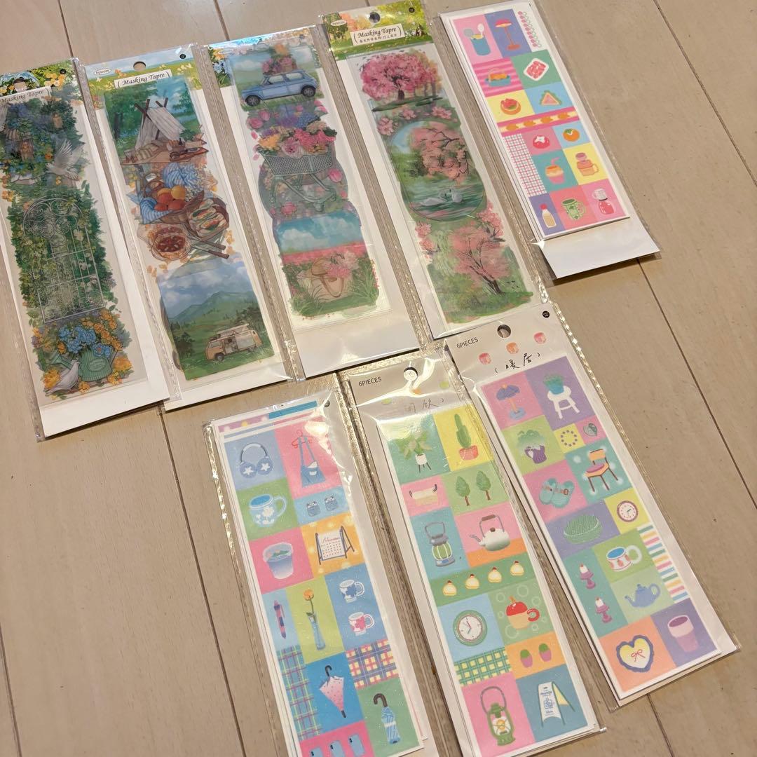 時間限定値下げ　58点セット　海外マスキングテープ　大量まとめ売り　マステ