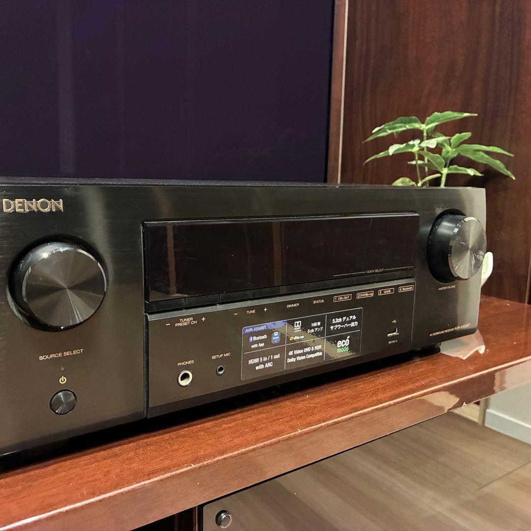 DENON 5.2ch AVアンプ AVR-X550BT【動作確認済】
