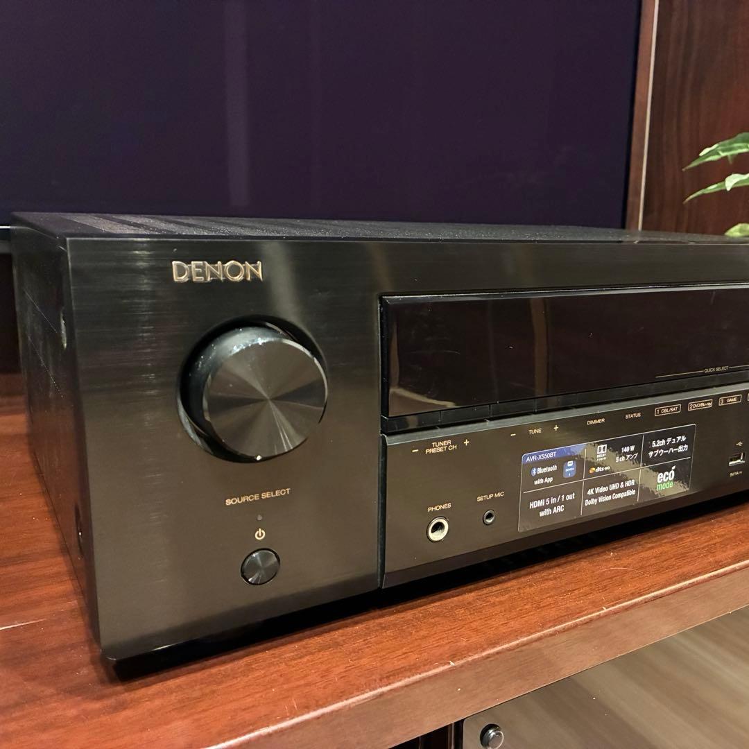 DENON 5.2ch AVアンプ AVR-X550BT【動作確認済】