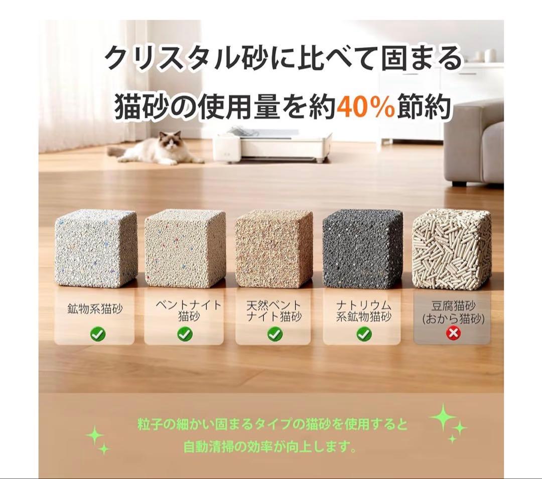 UBPETC30全自動猫トイレオープンタイプ アプリ連動多頭飼い大型猫体重管理