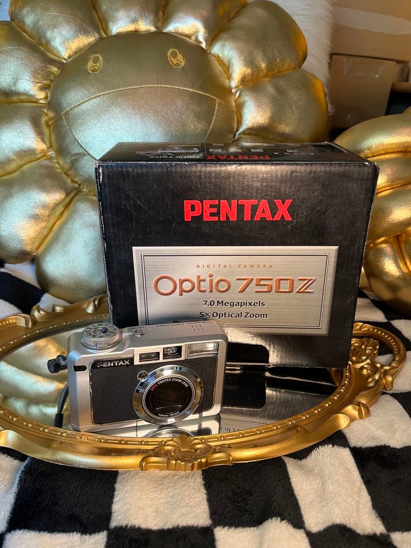 PENTAX Optio 750Z 付属品完備 バッテリー2個 バリアングル液晶