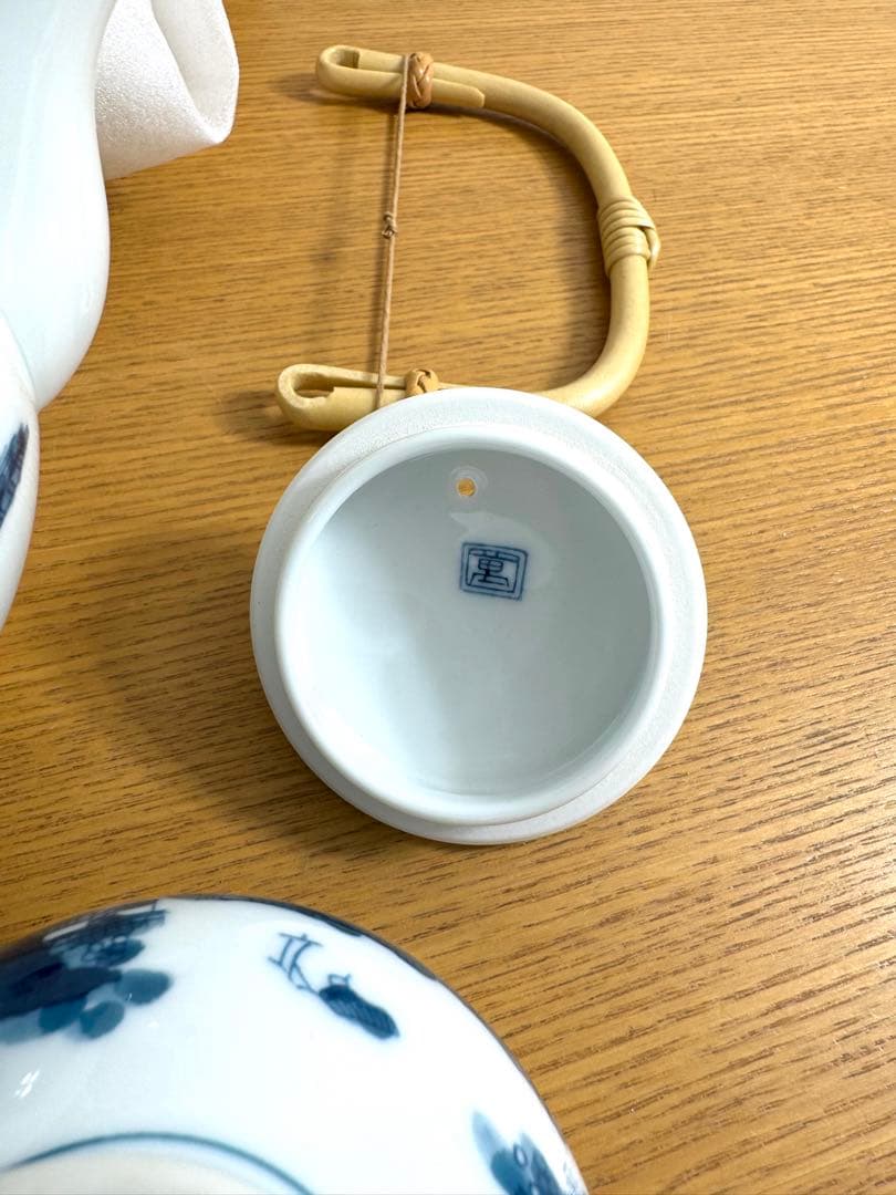 484 鍋島焼　特選陶萬芸　畑萬陶苑　御茶器　湯呑4客