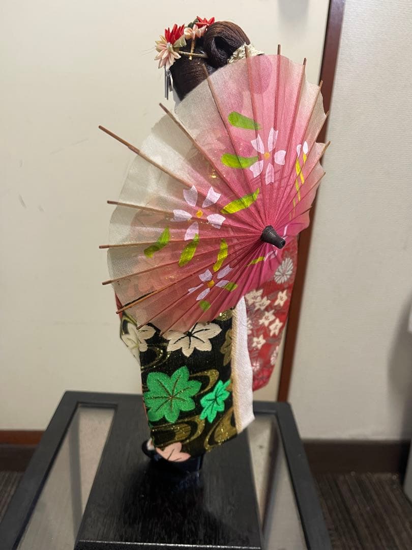 和装人形 日本人形 舞妓人形 ケース付き 高さ38cm
