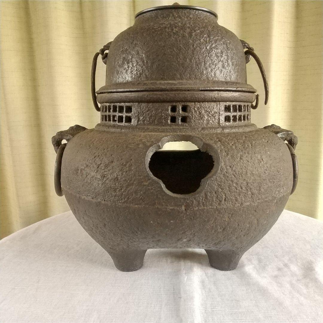 鋳鉄製　茶釜　年代物　アンティーク