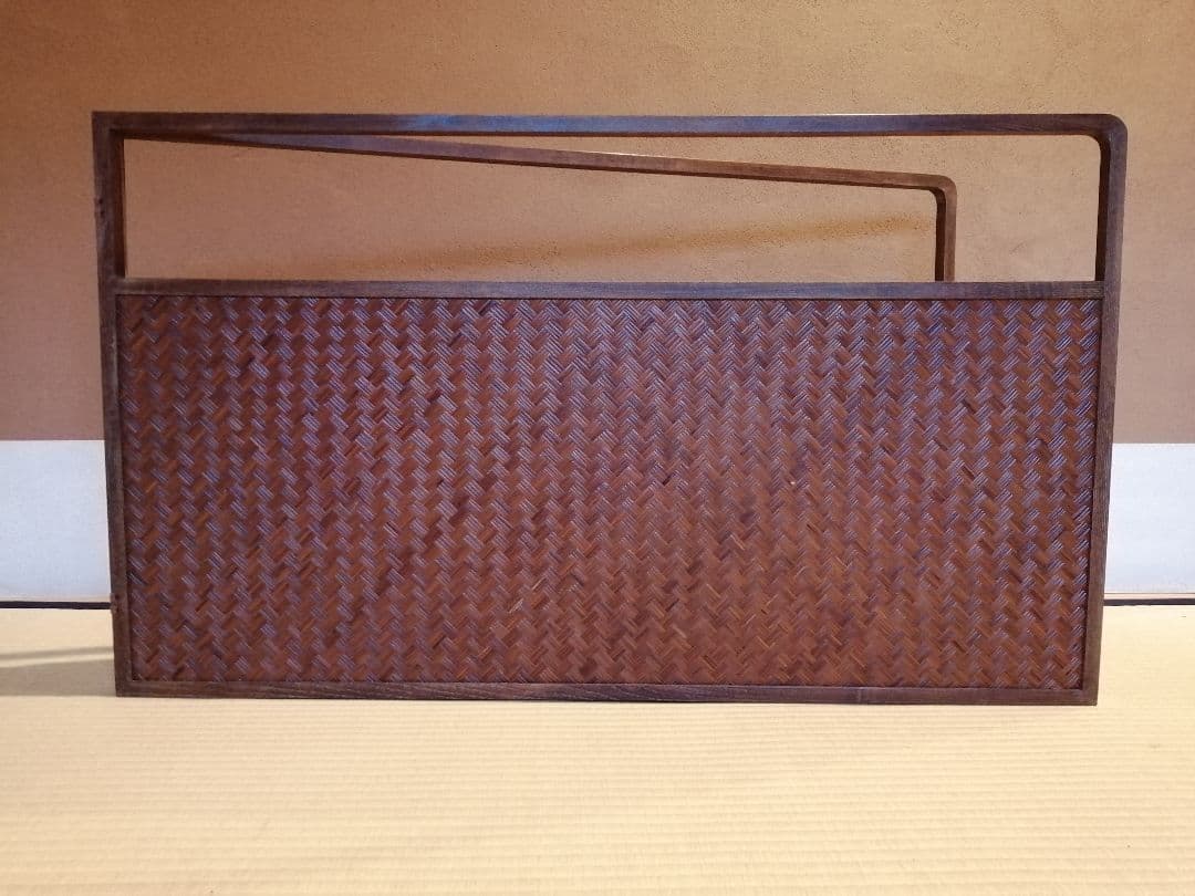 【茶道具】唐松丸紋あじろ風炉先　風炉先屏風　風炉先213