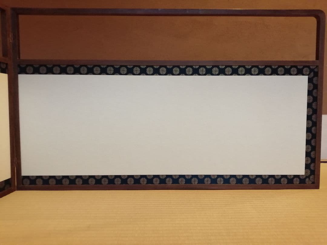 【茶道具】唐松丸紋あじろ風炉先　風炉先屏風　風炉先213