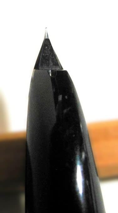 PILOT Elite　格子柄　珍しい！　銀製キャップ　 18K-WG
