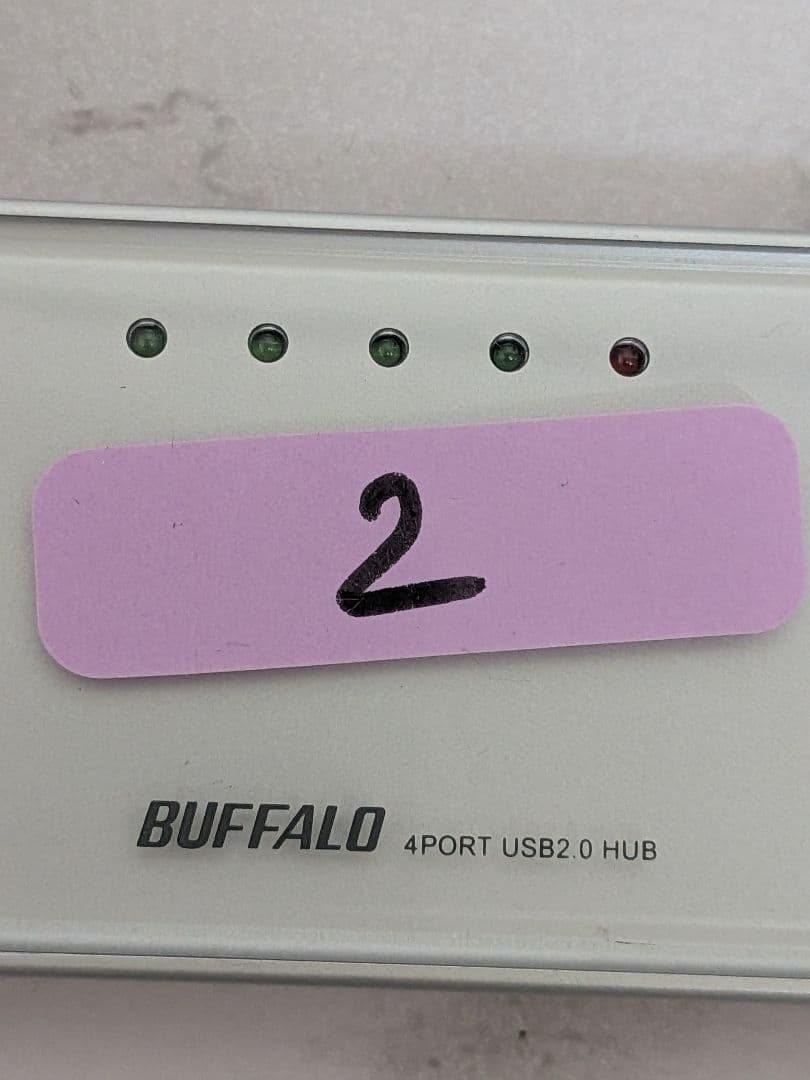 BUFFALO 4ポート USB 2.0ハブ BHB4U2A01/SV