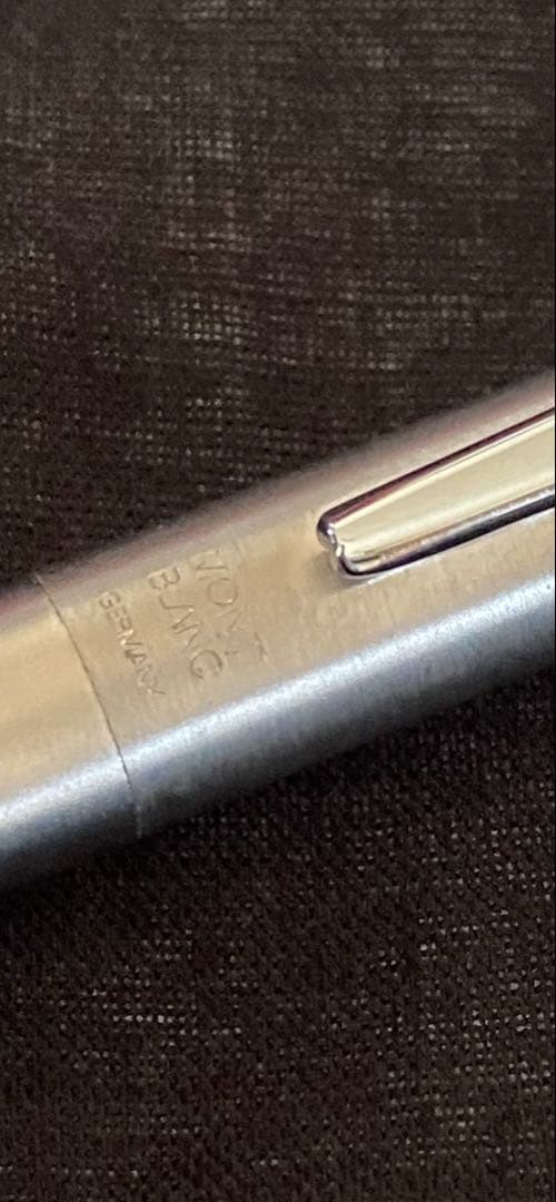 お値引きMONTBLANC モンブラン GERMANY万年筆 ノブレス シルバー
