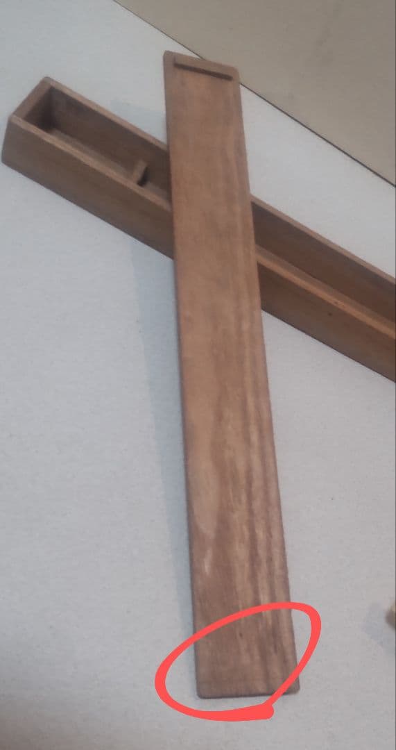 時代物 唐草打刻 鍛鉄火箸 風炉用 約25cm 共箱入