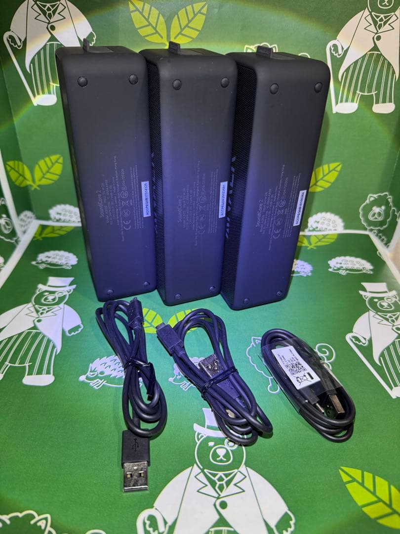 マ*ル様 ANKER サウンドコア2 【スピーカー USBケーブル付き】 《３個